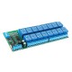 R421B16 16CH DC 12V RS485 Modbus RTU Relay Board RS485 Bus Remote Control Switch for LED Motor PLC PTZ Camera Smart Home R421B16 16CH DC 12V RS485 Modbus RTU Relay Board RS485 Bus Remote Control Switch for LED Motor PLC PTZ Camera Smart Home