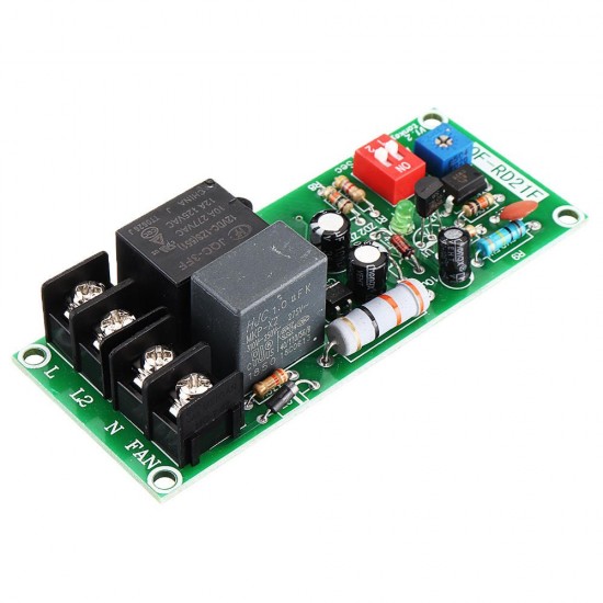 RD21F Delay Relay Module Power for Delay Off Fan Module AC 100V-220V Time 0.2S-300min Adjustable Delay