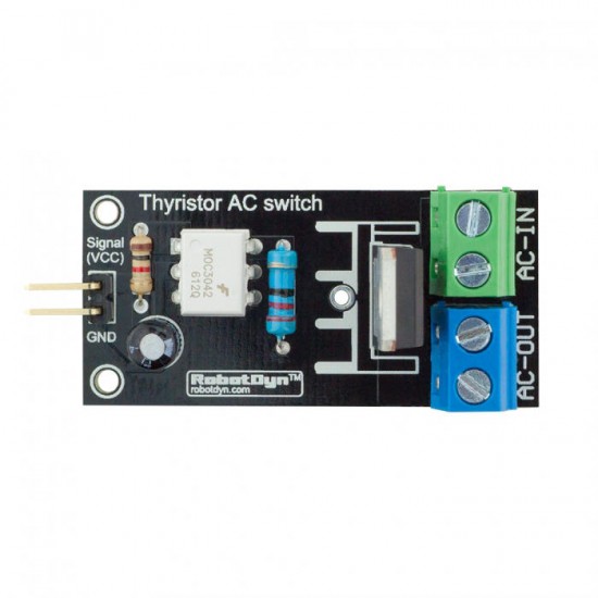 Thyristor AC Switch Relay Module 3.3V/5V Logic AC 220V/5A Peak 10A