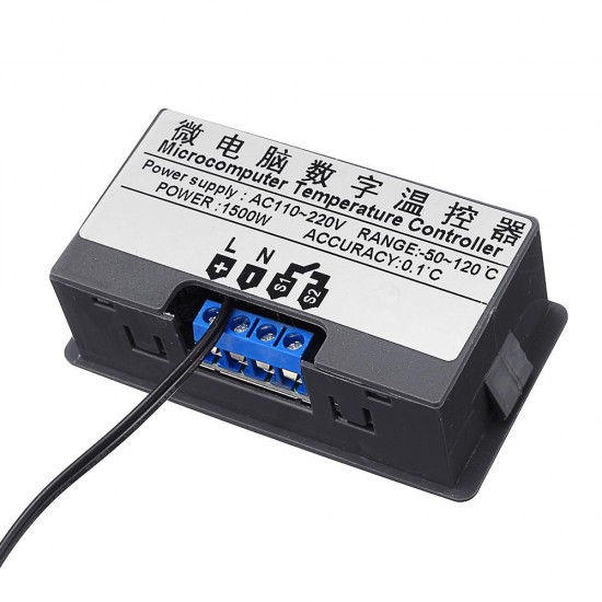 W3230 AC110V-220V 20A LED Digital Temperature Controller Thermostat Thermometer Temperature Control Switch Sensor Meter