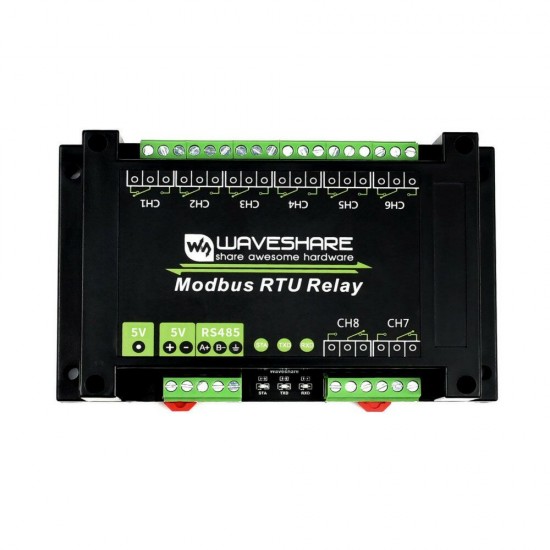 Modbus RTU 8 Channel Relay Module Industrial Grade RS485 Interface with Multiple Isolation Protection Circuits