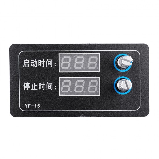 YF-15 Delay Intermittent Cycle Countdown Controller Module 7-27V DC Countdown Timer Programmable Cycle Control Module