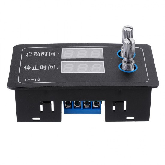 YF-15 Delay Intermittent Cycle Countdown Controller Module 7-27V DC Countdown Timer Programmable Cycle Control Module