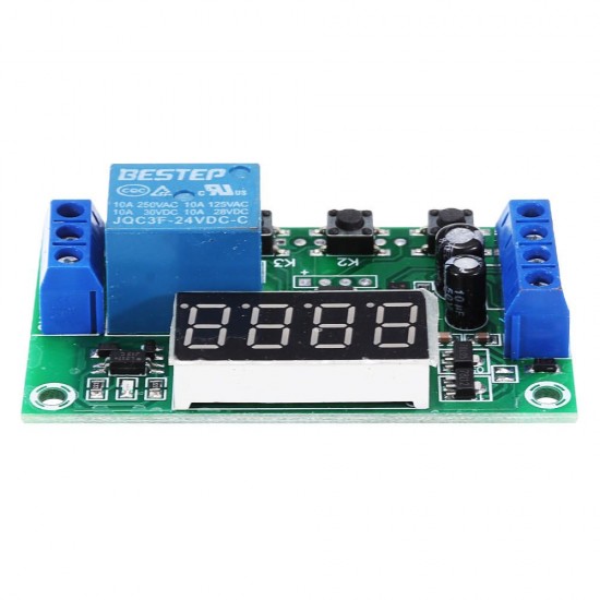 YYC-2S 5V 1 Channel Relay Module Cycle Trigger Delay Power-off Delay Timing Circuit Timer Switch with Display