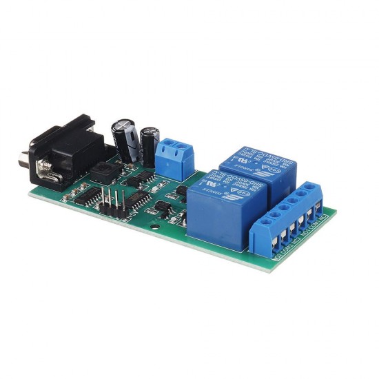 YYE-2 RS232 Adjustable UART Serial Port Remote Control 2 Channel Relay Module MCU PC Control Switch Board YYE-2 RS232 Adjustable UART Serial Port Remote Control 2 Channel Relay Module MCU PC Control Switch Board