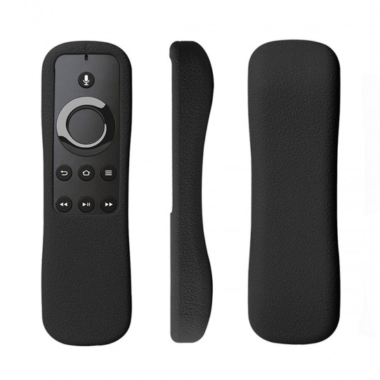 Black TV Remote Control Cover Skin For Amazon Alexa Voice Fire TV Remote Newest Second Generation