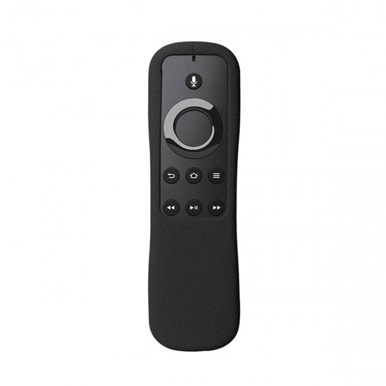 Black TV Remote Control Cover Skin For Amazon Alexa Voice Fire TV Remote Newest Second Generation