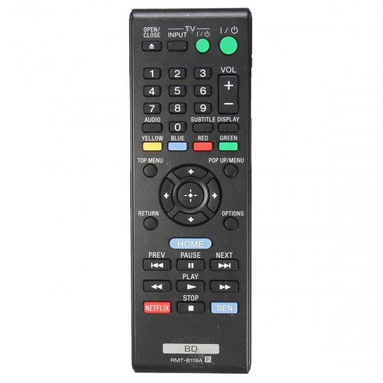 Blue Ray Remote Control RMT-B119A fit for Sony BDP-BX59 BDP-S390 BDP-S590