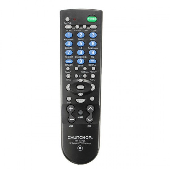 RM139EX Universal Replacement Remote Control for TV Set