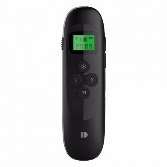 DSIT021 2.4G Wireless Laser Pointer Presenter Remote Control with Time Display for PPT Speech Meeting Teaching Presentation