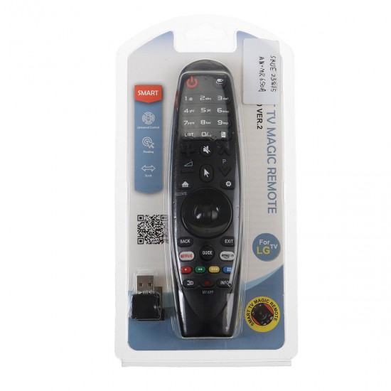 E23815 Wireless Remote Control Replacement with USB Receiver for LG AN-MR650A Smart TV