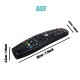 Smart Wireless TV Remote Control Replacement Only for LG AM-HR600 AN-MR600 without USB