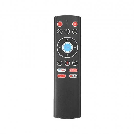 T1 2.4G Wireless 6 axis Gyroscope Voice Remote Control IR Learning for H96 X88 Pro A95X F2 HK1 Max Mini Plus Super RK3318 Android 4K TV Box for Google Assistant