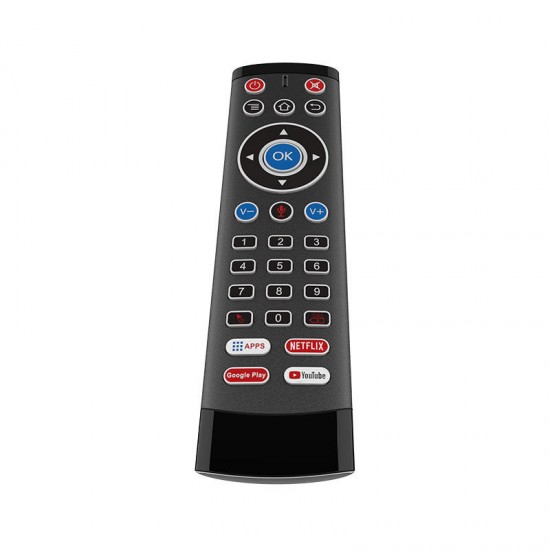 T1-Max-2 2.4G Wireless Backlit Gyroscope Voice Remote Control IR Learning Air Mouse Airmouse for Google Assistant Netflix Youtube TV Box T1-Max-2 2.4G Wireless Backlit Gyroscope Voice Remote Control IR Learning Air Mouse Airmouse for Google Assistant Netflix Youtube TV Box