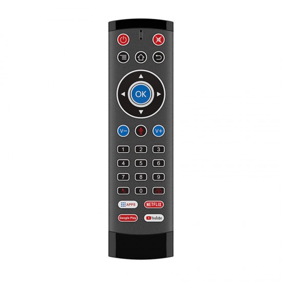 T1-Max-2 2.4G Wireless Backlit Gyroscope Voice Remote Control IR Learning Air Mouse Airmouse for Google Assistant Netflix Youtube TV Box T1-Max-2 2.4G Wireless Backlit Gyroscope Voice Remote Control IR Learning Air Mouse Airmouse for Google Assistant Netflix Youtube TV Box