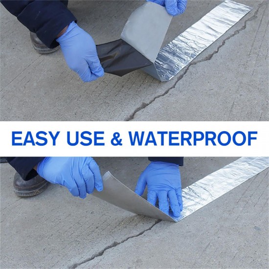 Aluminum Foil Butyl Rubber Tape Self Adhesive Waterproof Roof Pipe Marine Repair Aluminum Foil Butyl Rubber Tape Self Adhesive Waterproof Roof Pipe Marine Repair