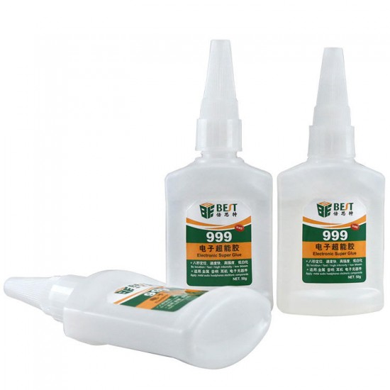 BST-999 50g Universal Super Glue for Metal Plastic Shoes Leather Ceramic Jewelry Rubber Environmental Protection Glue