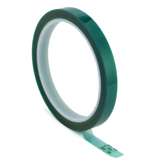 Green PET Self Adhesive Tape High Temp Heat Resistant 33M Length