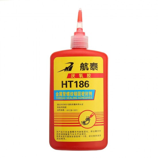 HT186 250ml Fast Drying Thread Locking Sealing Adhesive Anaerobic Metal Screw Lock Screw Glue Seal Up Bonding