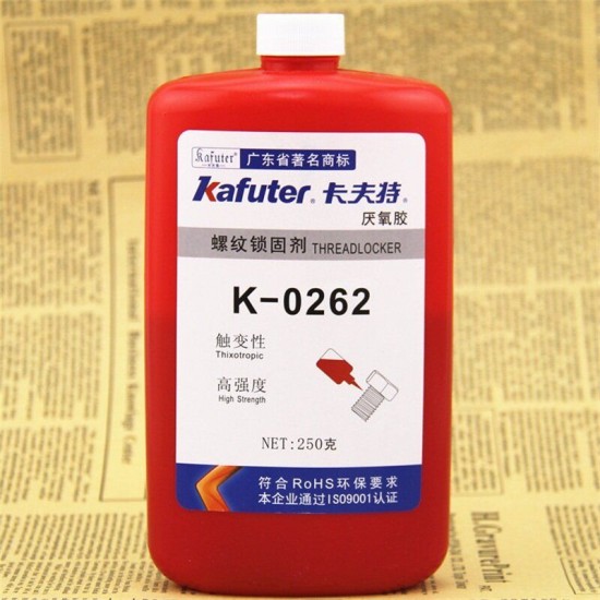 K-0262 50g Metal Thread Locking Agent Anaerobic Adhesive High Strength Screw Thread Antirust Glue
