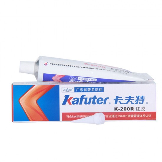 K-200R Insulation Silicone Rubber Electronic Components Screw Fixed Special Sealant Red Glue K-200R Insulation Silicone Rubber Electronic Components Screw Fixed Special Sealant Red Glue
