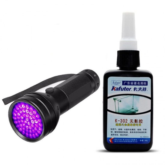 K-302 Strong 50ml UV Glue Adhesive UV Curing Adhesive Crystal Glass Metal Bonding K-302 Strong 50ml UV Glue Adhesive UV Curing Adhesive Crystal Glass Metal Bonding