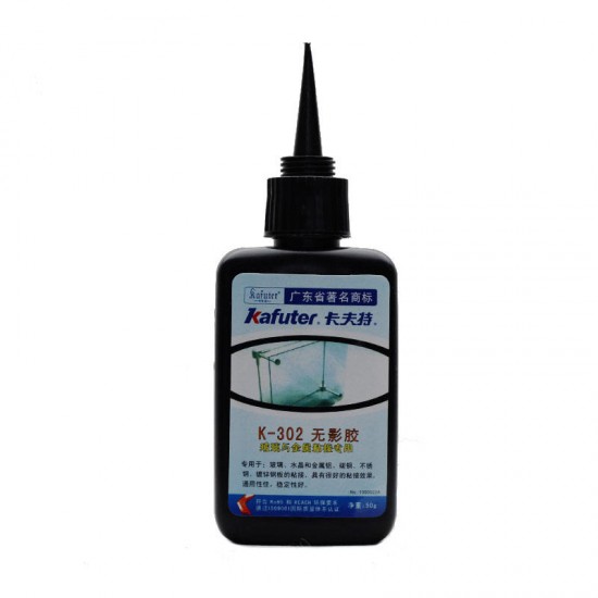 K-302 Strong 50ml UV Glue Adhesive UV Curing Adhesive Crystal Glass Metal Bonding K-302 Strong 50ml UV Glue Adhesive UV Curing Adhesive Crystal Glass Metal Bonding