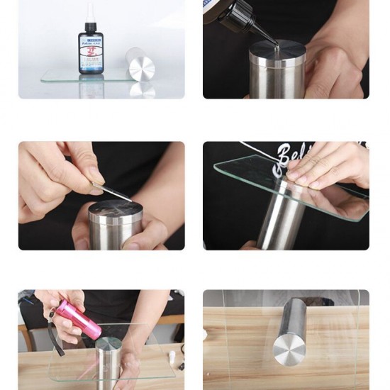 K-303 50ml UV Glue Acrylic Transparent Adhesive UV Curing Adhesive Glass Adhesive K-303 50ml UV Glue Acrylic Transparent Adhesive UV Curing Adhesive Glass Adhesive