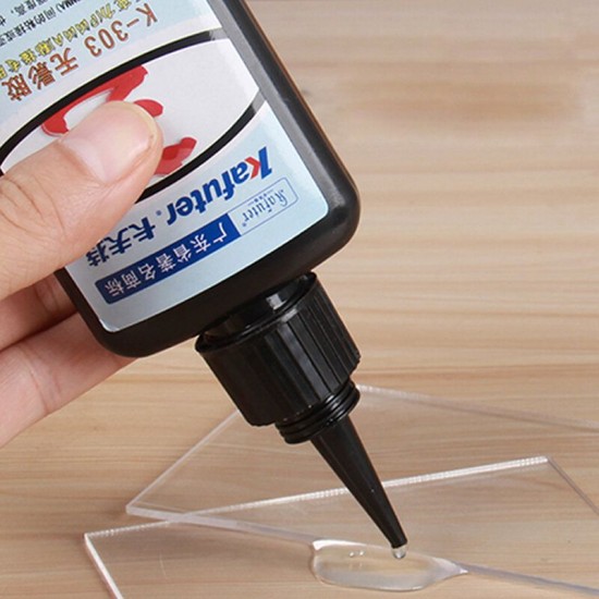 K-303 50ml UV Glue Acrylic Transparent Adhesive UV Curing Adhesive Glass Adhesive