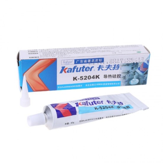 K-5204K 80g Thermal Conductive Silicone CPU Bonding Adhesive Glue Quick-drying Thermal Silica Curable Coefficient 1.6