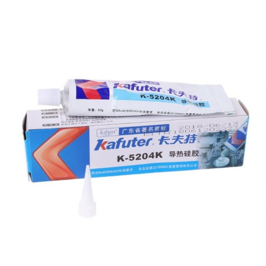 K-5204K 80g Thermal Conductive Silicone CPU Bonding Adhesive Glue Quick-drying Thermal Silica Curable Coefficient 1.6