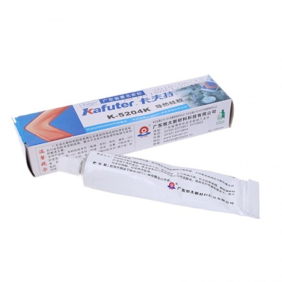 K-5204K 80g Thermal Conductive Silicone CPU Bonding Adhesive Glue Quick-drying Thermal Silica Curable Coefficient 1.6 K-5204K 80g Thermal Conductive Silicone CPU Bonding Adhesive Glue Quick-drying Thermal Silica Curable Coefficient 1.6