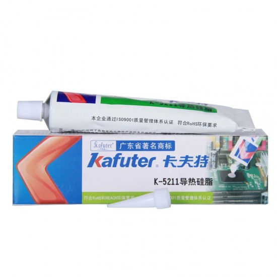 K-5211 100g LED Thermal Grease CPU Thermal Grease Diode Filled Glue White K-5211 100g LED Thermal Grease CPU Thermal Grease Diode Filled Glue White