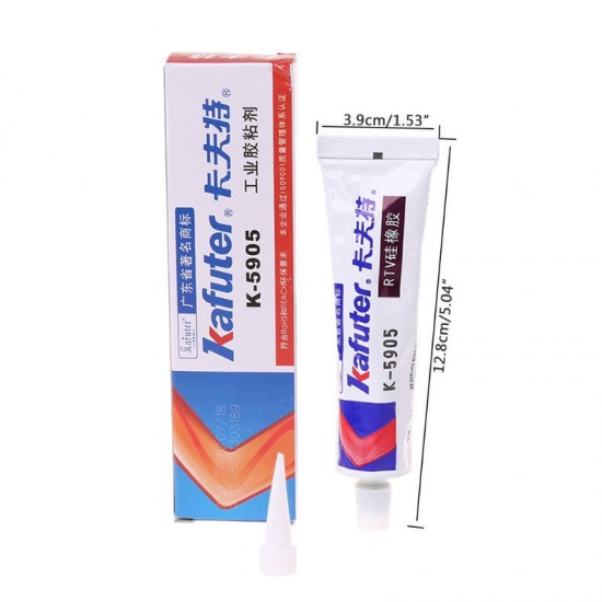 K-5905 Industrial 45g RTV Silica Gel Sealing Adhesive Glue Waterproof Metal Plastic Glass Ceramics Bonding K-5905 Industrial 45g RTV Silica Gel Sealing Adhesive Glue Waterproof Metal Plastic Glass Ceramics Bonding