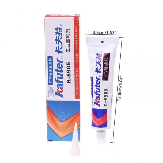 K-5905 Industrial 45g RTV Silica Gel Sealing Adhesive Glue Waterproof Metal Plastic Glass Ceramics Bonding