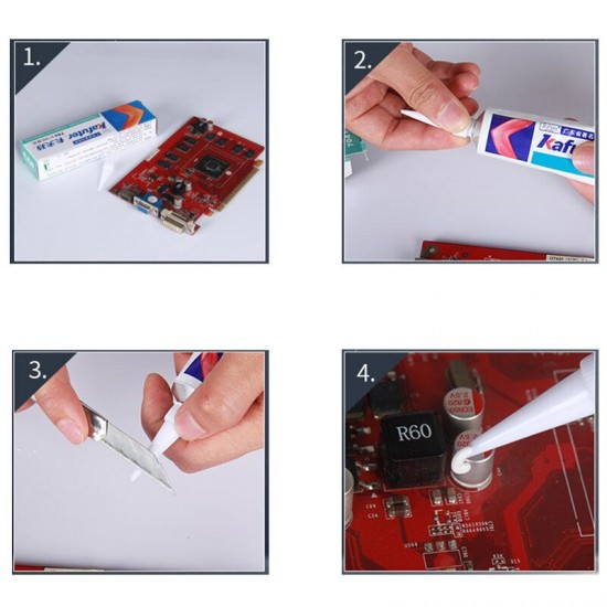 K-704 45g Silicone Industrial Adhesive RTV Silicone Rubber Transparent Glue