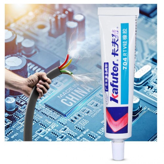 K-704 45g Silicone Industrial Adhesive RTV Silicone Rubber White Glue Sealant