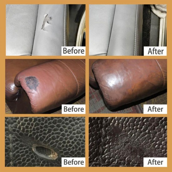 Leather Vinyl Repair Kit Glue Color Paste Car Repair Seat Clothing Boot Rrip fix Crack Cuts with 10Pcs Patch Sealers Leather Vinyl Repair Kit Glue Color Paste Car Repair Seat Clothing Boot Rrip fix Crack Cuts with 10Pcs Patch Sealers