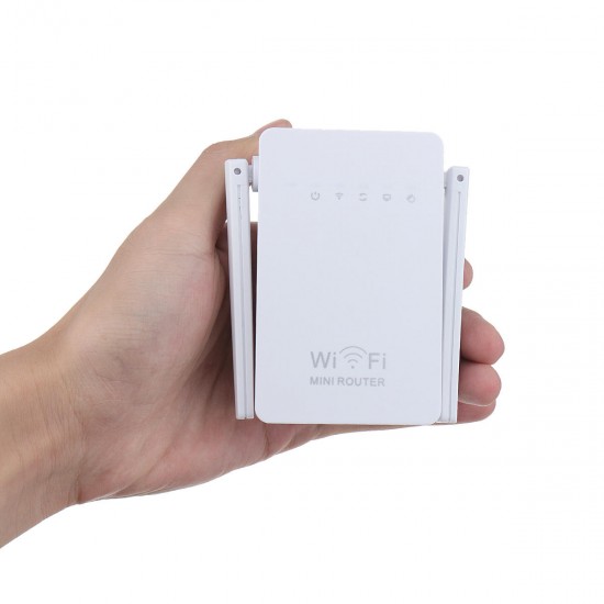 300Mbps 802.11 Dual Antennas Wireless Wifi Range Repeater Booster AP Router UK Plug 300Mbps 802.11 Dual Antennas Wireless Wifi Range Repeater Booster AP Router UK Plug