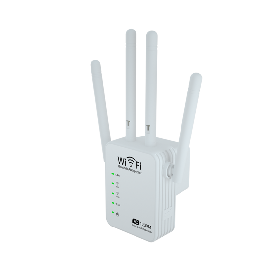 AC 1200M Dual Band Wireless AP Repeater WiFi Amplifier 2.4GHz 5GHz Router Range Extender Signal Extend WiFi Booster