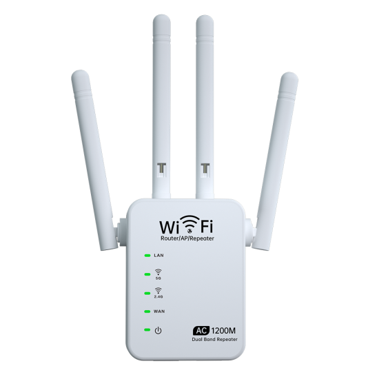AC 1200M Dual Band Wireless AP Repeater WiFi Amplifier 2.4GHz 5GHz Router Range Extender Signal Extend WiFi Booster