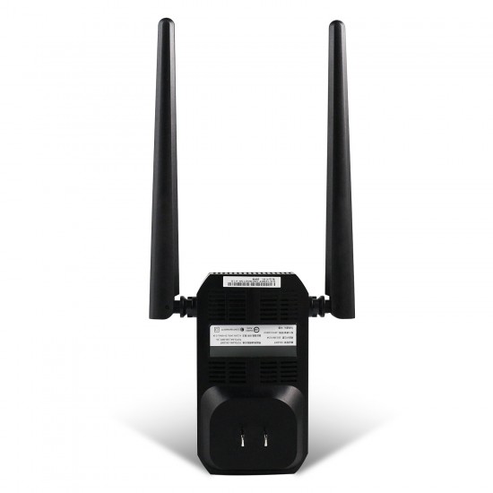 1200Mbps Wireless WiFi Repeater 2x5dBi Antennas Wifi Extender Expand WiFi Signal