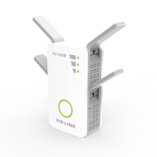 1200Mbps Wireless Repeater Dual Band WiFi Signal Booster Gigabit Repeater Signal Amplifier with 4 External Antennas LV-AC09 1200Mbps Wireless Repeater Dual Band WiFi Signal Booster Gigabit Repeater Signal Amplifier with 4 External Antennas LV-AC09
