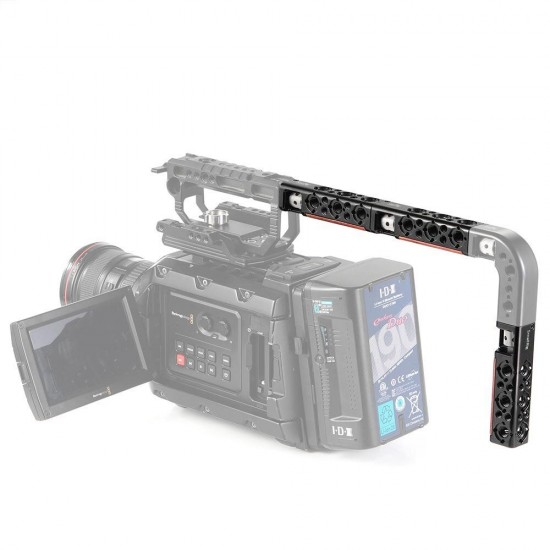 2297 Top Handle Straight Extension with ARRI Locating Hole Built-in Wood to Extend DSLR Camera Cage Top Handle 2297 Top Handle Straight Extension with ARRI Locating Hole Built-in Wood to Extend DSLR Camera Cage Top Handle