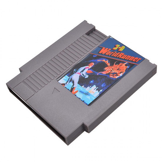 3-D Battles of WorldRunner 72 Pin 8 Bit Game Card Cartridge for NES Nintendo