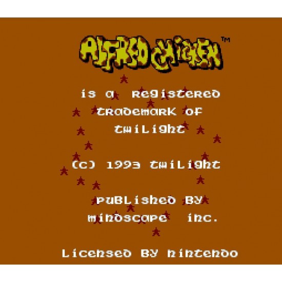 Alfred Chicken 72 Pin 8 Bit Game Card Cartridge for NES Nintendo Alfred Chicken 72 Pin 8 Bit Game Card Cartridge for NES Nintendo