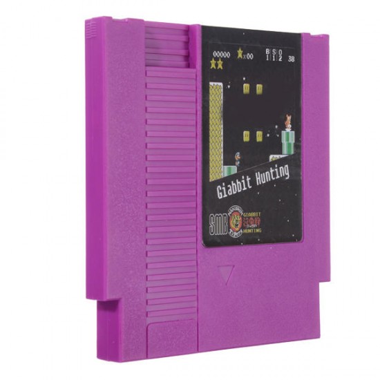 Super Hanshin Tigers Giabbit Hunting 72 Pin 8 Bit Game Card Cartridge for NES Nintendo