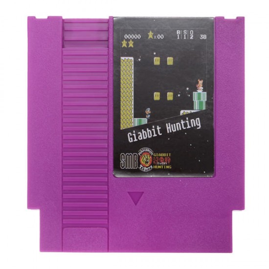 Super Hanshin Tigers Giabbit Hunting 72 Pin 8 Bit Game Card Cartridge for NES Nintendo