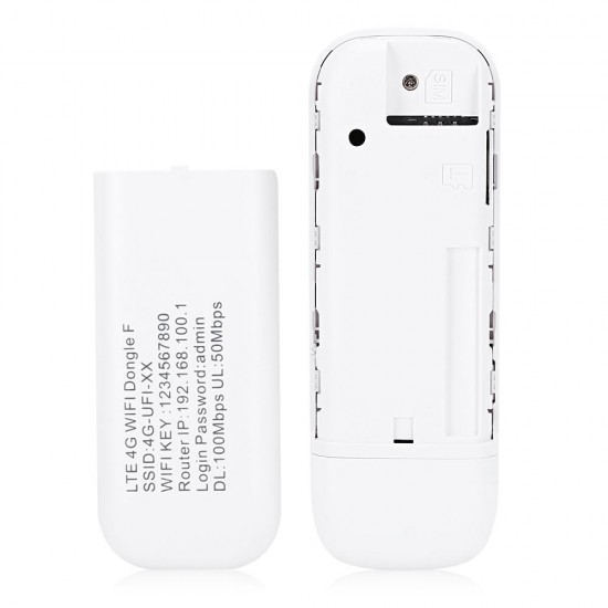 3G/4G Wifi Wireless Router LTE 100M SIM Card USB Modem Dongle White Fast Speed WiFi Connection Device