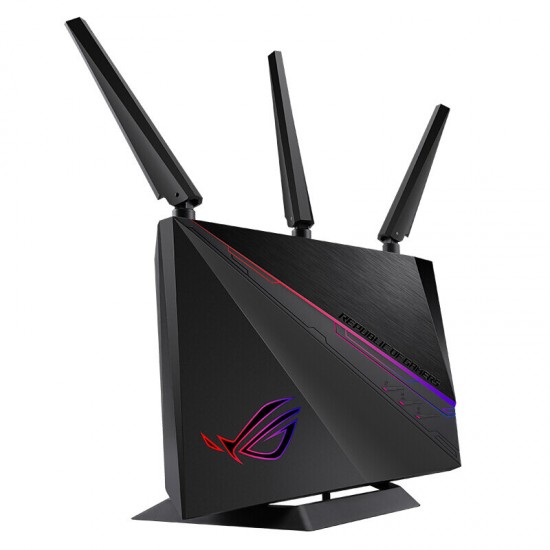 ROG AC2900 WiFi Gaming Router Triple Level Game Acceleration MU-MIMO 2900Mbps Dual Band AURU Lighting ROG AC2900 WiFi Gaming Router Triple Level Game Acceleration MU-MIMO 2900Mbps Dual Band AURU Lighting